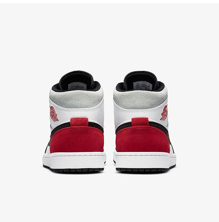 Nike genuine Air Jordan 1 AJ1 men's mid top cushioned sports basketball shoe 852542-100