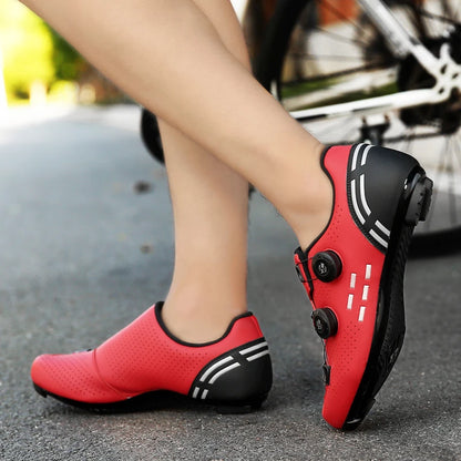 High-Quality Cycling Shoes Men's SPD Self-Locking Racing Bicycle Sports Shoes Women's MTB Mountain Non-Slip Cycling Shoes 36-47