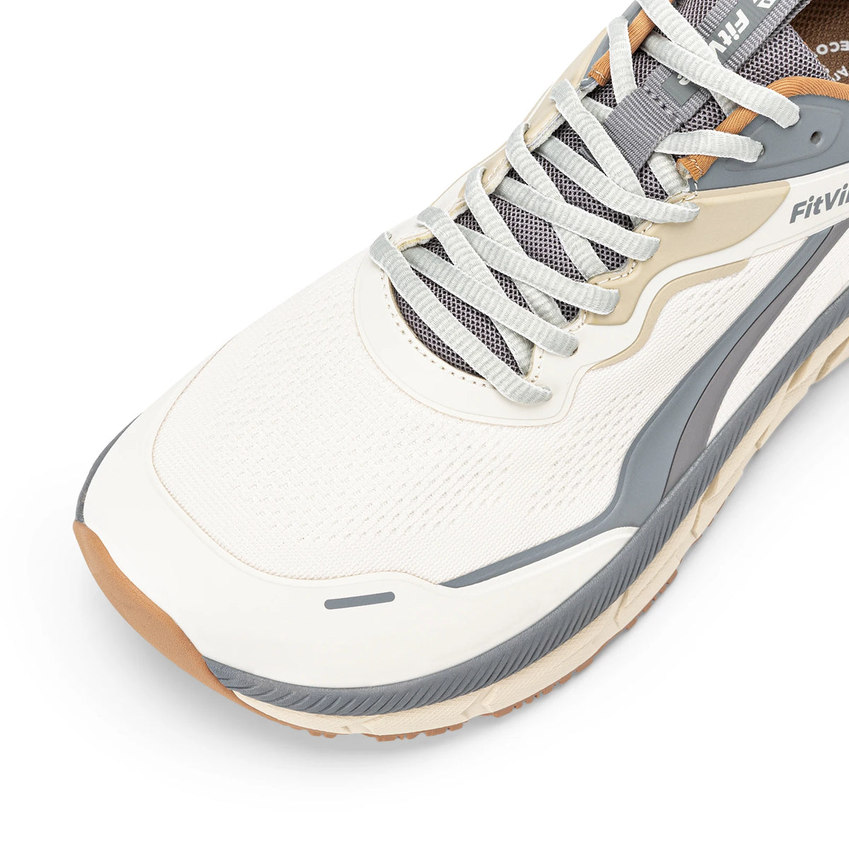 FitVille Men's Wide Toe Box Shoes Cushioned Well Sneakers Non Slip Lightweight Breathable Running Shoes for Swollen feet