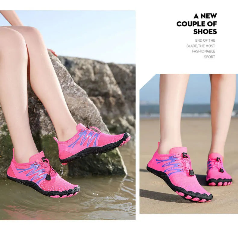 EOCENE Men Women Barefoot Outdoor Sports Aqua Shoes Quick-dry Beach Swimming Fitness Wading Hiking Cycling Water Sneakers shoes