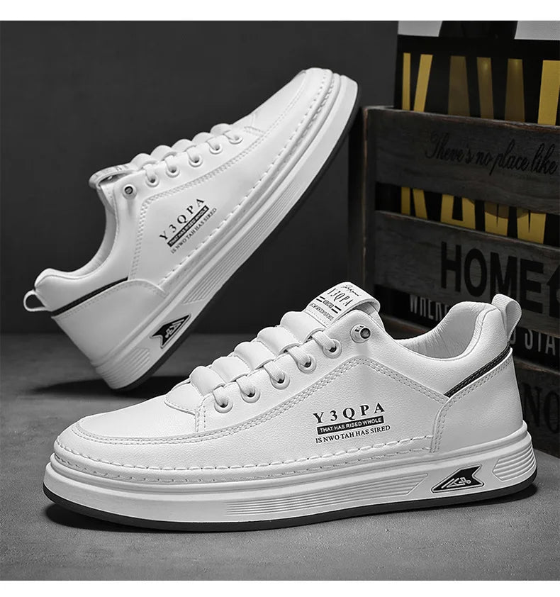 Modieuze casual zomerrijschoenen voor heren, sportieve instaploafers, veelzijdig, comfortabel, ademend, slijtvast leer -..
