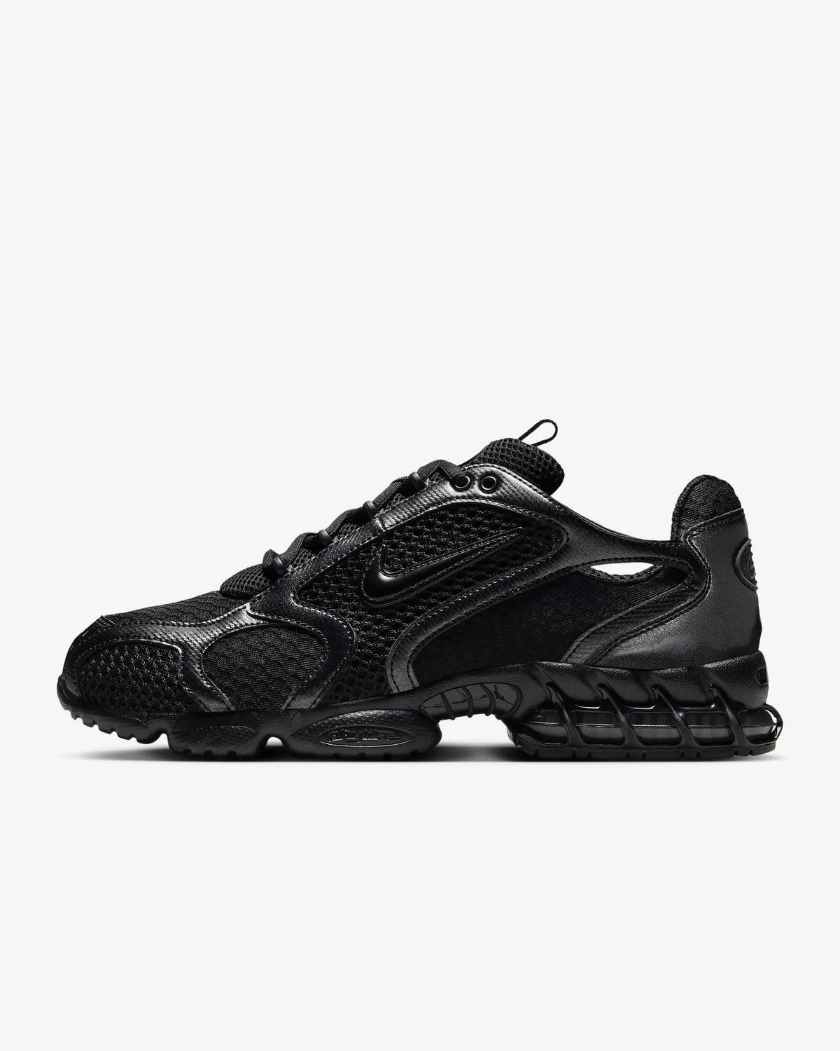 Nike Air Zoom Spiridon Cage 2 Zapatillas casual unisex de caña baja, resistentes, grises y rojas, calzado lifestyle deportivo CJ1288-600