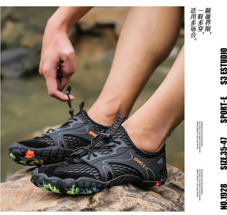 Męskie buty do brodzenia, buty plażowe typu „barefoot”, antypoślizgowe i odporne na zużycie, buty do pływania pod prąd, damskie buty do sportów wodnych na świeżym powietrzu