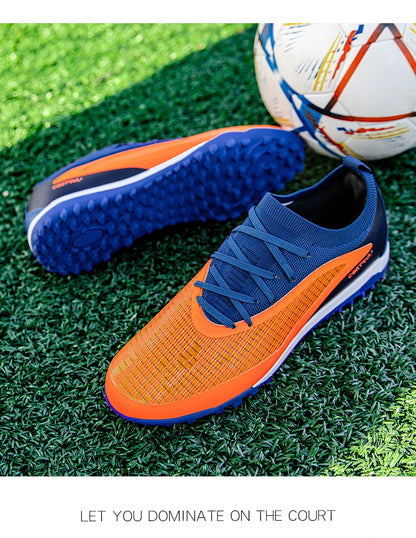 New Men Football Boots Non Slip Soccer Shoes Sport Outdoor Cleats Breathable Adult Long Spikes Training Boys Match Comfortable