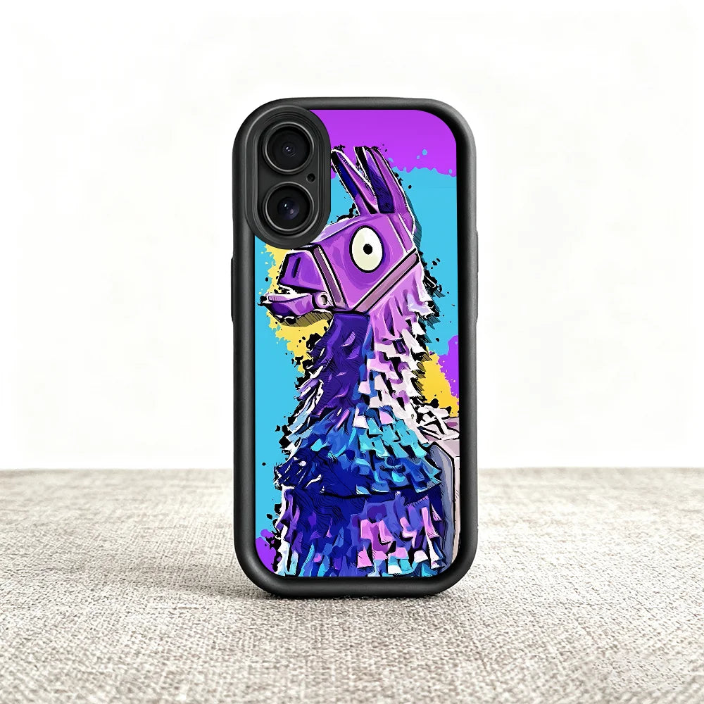 Game F-Fortnite Survival phone case For iPhone 11 12 13 14 15 16 17 Max Pro Plus Air Mini Lens Protective Black Soft Shell