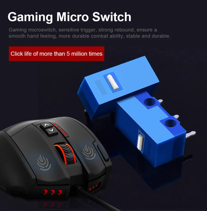 E-YOOSO X-39 USB Wired RGB Gaming Mouse, 24000 DPI Programmable Gaming Mouse with 19 Buttons, Optical Gaming Mouse for PC & Laptop
