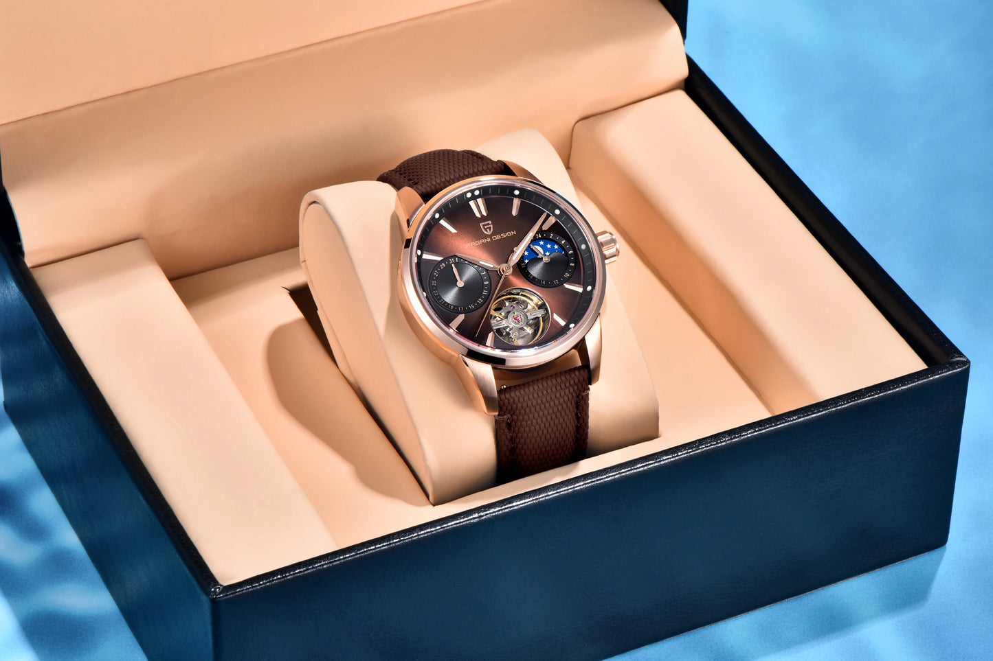 PAGANI DESIGN 2026 Men Mechanical Watch E3255Y 41mm Sapphire Crystal Stainless Steel Calendar Waterproof Reloj Hombre