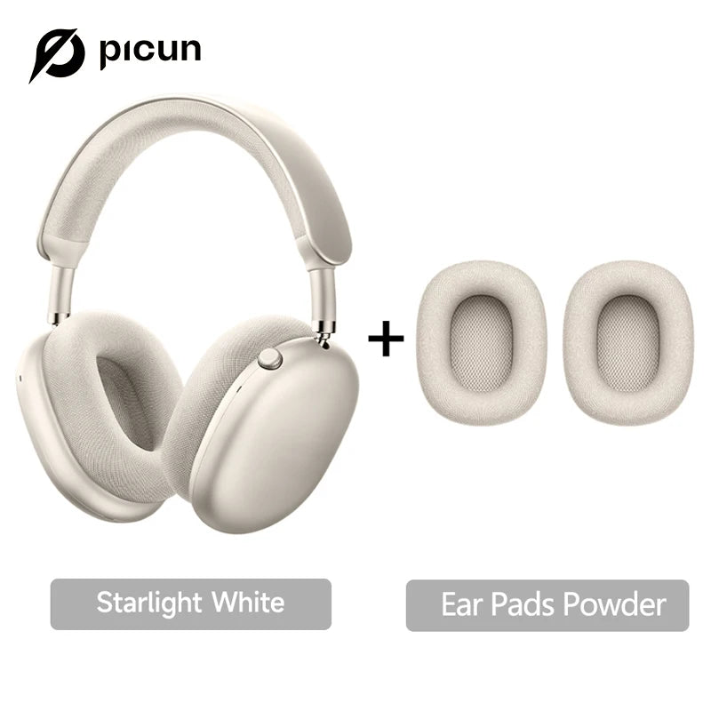 Cuffie wireless Picun F8MAX ANC, cancellazione attiva del rumore ibrida 59dB, audio spaziale, auricolari Bluetooth 6.0, headset over-ear 180H
