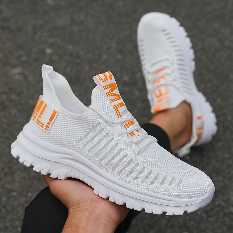 Non-slip Men's Summer Sneakers Comfortable Breathable Couple Running Shoes Women Tenis Sports Shoe White Walking Man Sneakers