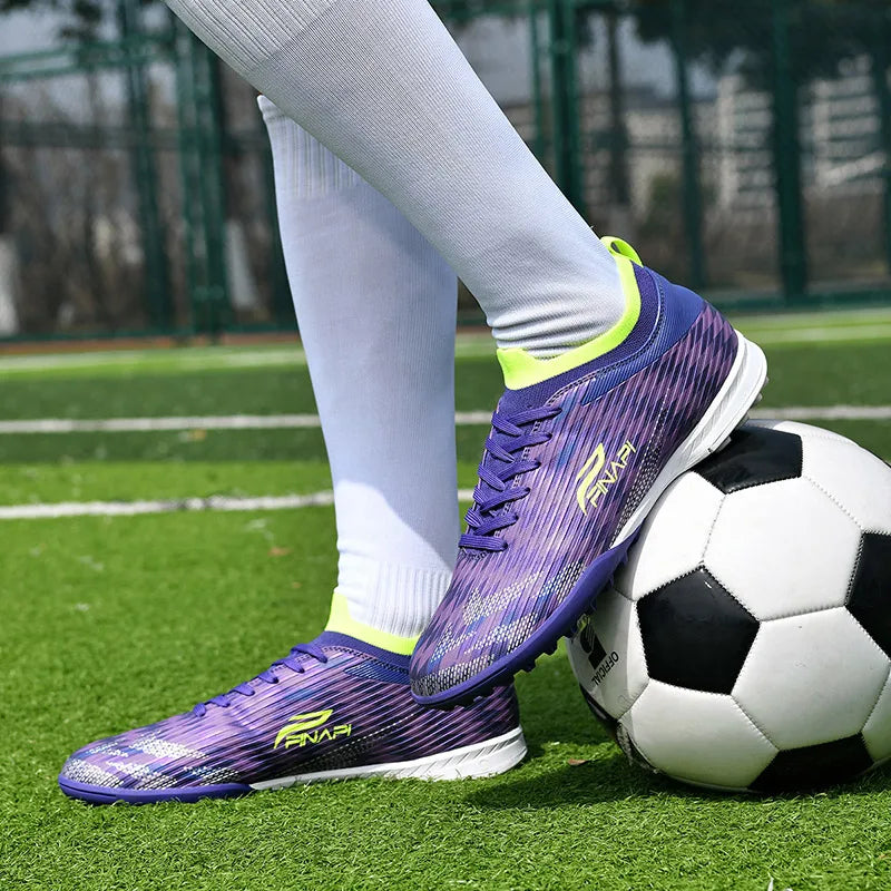 Nuevas zapatillas de fútbol para hombre de alta calidad, tacos para partidos en interior, botas de fútbol para exterior superventas, para césped, de caña alta, fútbol sala, antideslizantes