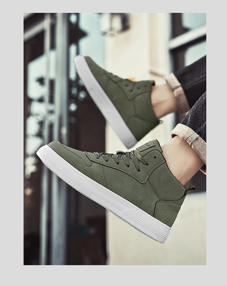 Men's Skateboarding Shoes 48 High Top Casual Sneakers Breathable Street Shoes Flats Shoes Lace UP Walking Shoes Chaussure Homme