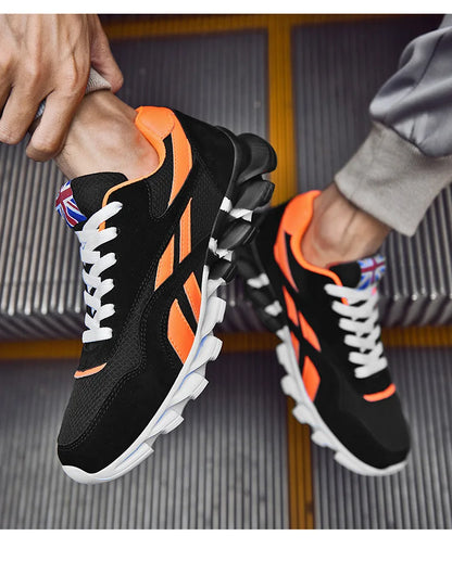 New Men's and Women's Running Shoes Breathable Casual Sneakers Anti-slip Vibration Comfortable Outdoor Sprots Walking Shoes36-48