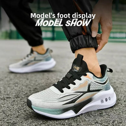 New casual sports shoes for men, trendy breathable mesh shoes, versatile and lightweight running shoes