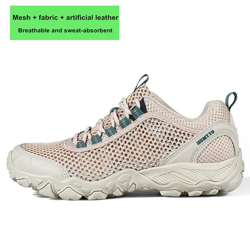 HUMTTO Trekking Shoes for Women Winter Hiking Shoes Womens Waterproof New Luxury Designer Climbing Leather Casual Woman Sneakers