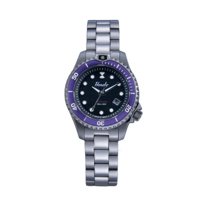 Horolo Women' Watches Japan Solar Movement 30mm Luminous Water Resistant Sapphire stainless steel Luxury Watch Gift For Wife