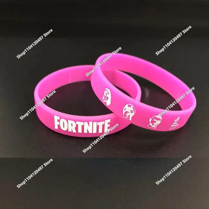 1 piece Red Black Blank Fitness Fortnite Wristband Gift Men's Women's Children's Rubber Silicone Bracelet Wholesale
