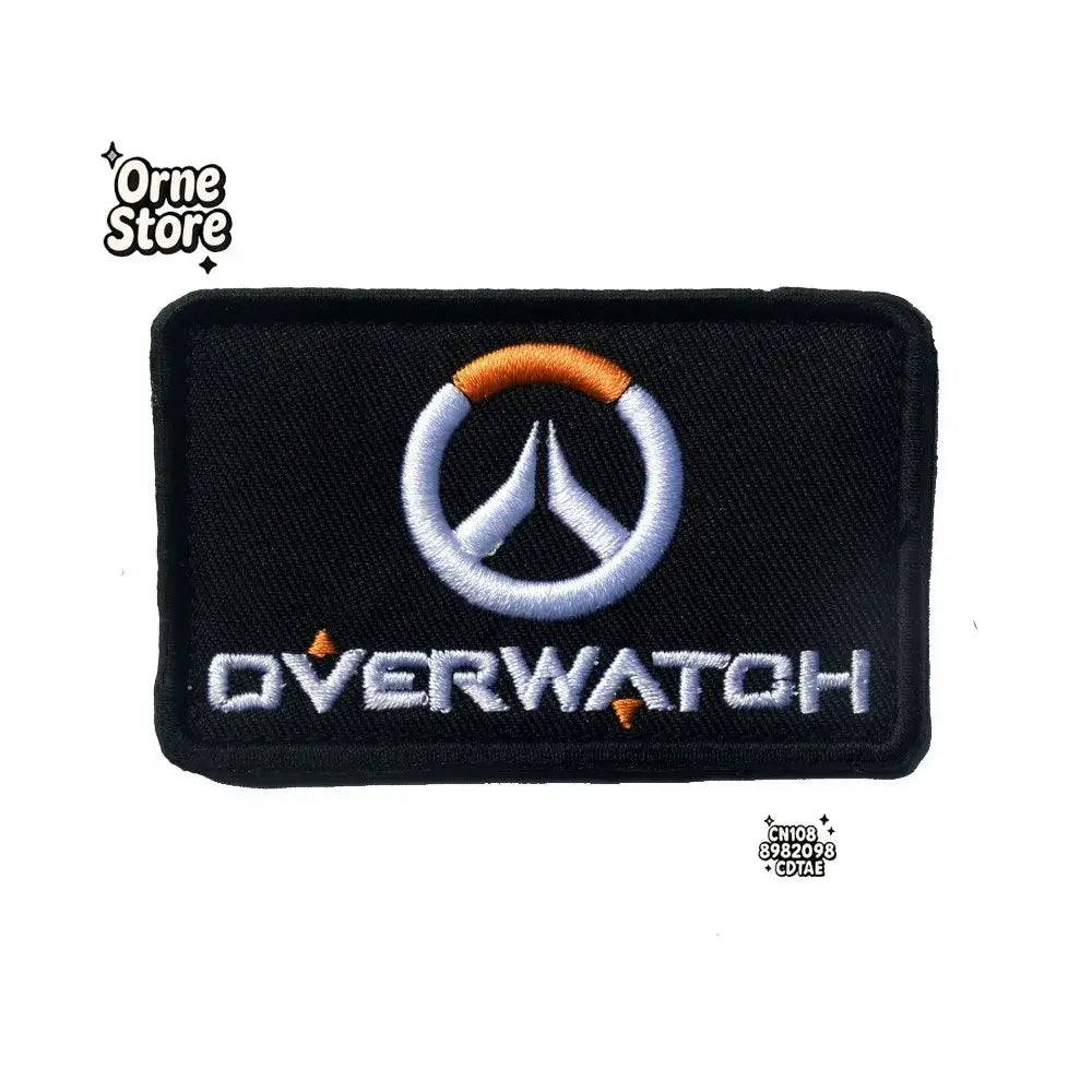 Patch mágico bordado Overwatch D.Va para braço, cosplay, mochila e roupa — decalque decorativo, merchandising para fãs e presente