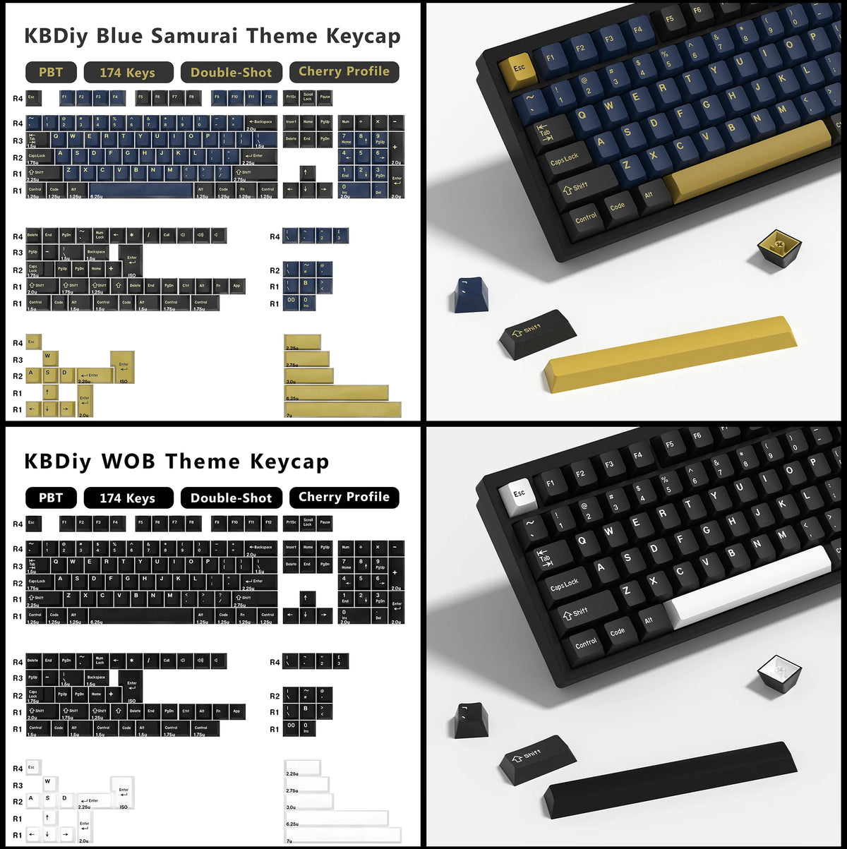 KBDiy GMK MarrsGreen Keycap teclas ISO de PBT double shot con perfil Cherry para kit DIY de teclado mecánico gamer Gaming Point KeyCap
