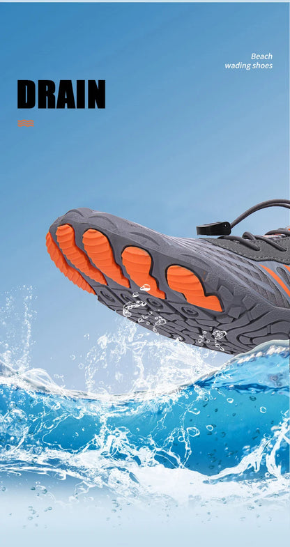 Men Women Water Shoes Aqua Shoes Drainage Beach Sports Swim Sandals Quick Dry Boating Barefoot Diving Fishing Surfing Sneakers