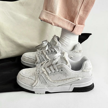 New Unisex Board Shoes Fashion Anti Slip Breathable Thick Soled Vulcanized Shoes Hot Selling Men's Women's Luxury Casual Shoes