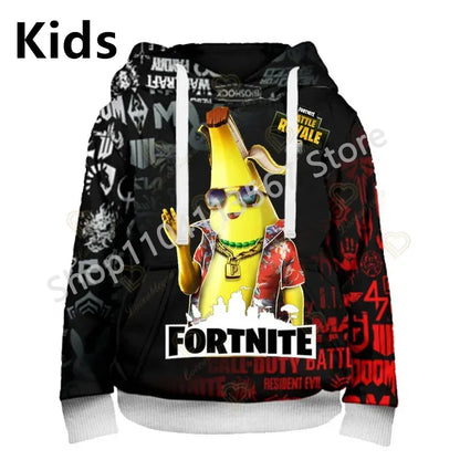 Sweatshirts com Capuz Llama Battle Royale F-Fortnited com Impressão 3D para Homem, Mulher e Criança, Rapaz e Rapariga, Pullover Streetwear Verde