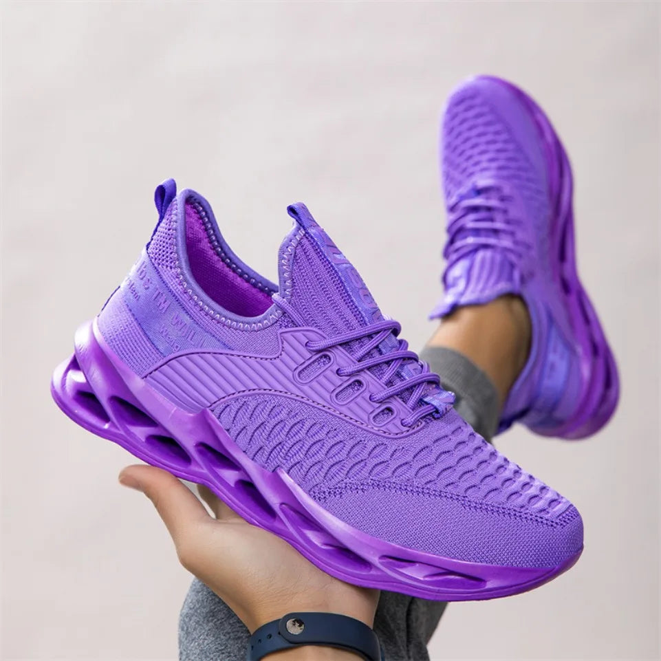Hot Sale Pink Casual Sneakers Women Men Blade Shoes Big Size 46 Light Breathable Running Shoes Shoes Men Mesh Sports Sneakers