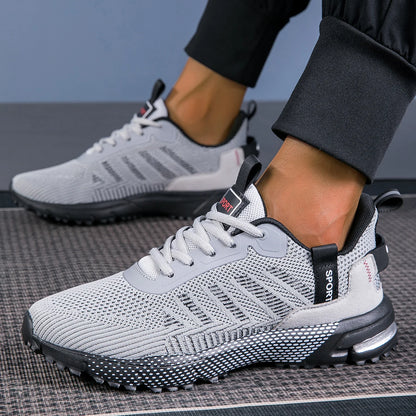 Men Running Shoes Lightweight Breathable Jogging Sport Shoes Male Lace-up Fashion Comfort Non-slip Casual Sneakers Man