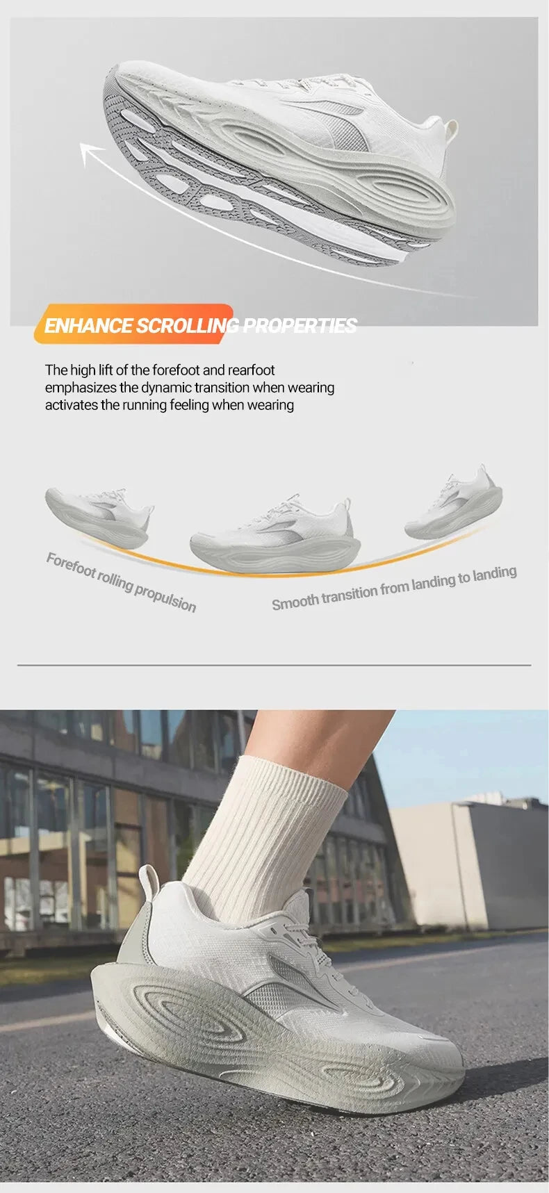 361 Degrees PopBlaze 5 Men Running Shoes New Cushioning Thick-soled Breathable Non-slip Outdoor Jogging Male Sneakers 672532212
