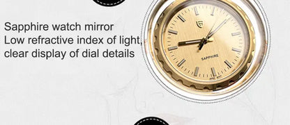 PAGANI DESIGN Men's Quartz Watches Ultra-Thin 7mm Series 222 Sapphire Stainless Steel Waterproof Watches for Man reloj hombre