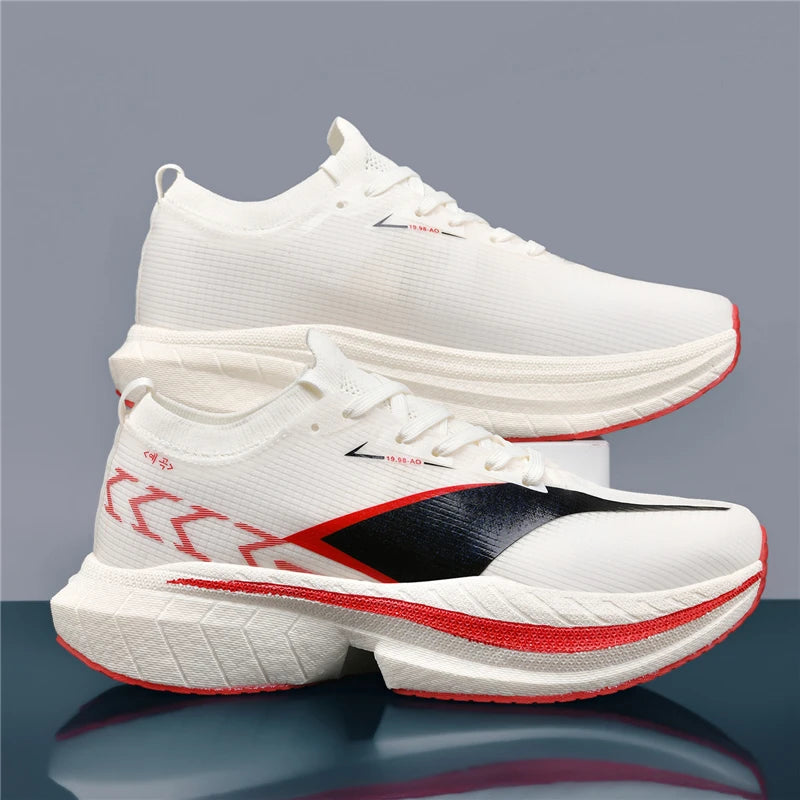 Men's Air Cushion Running Shoes Men Sneakers Carbon Board Marathon Jogging Shoes Outdoor Sport Shoes Teenis Male Casual Shoes