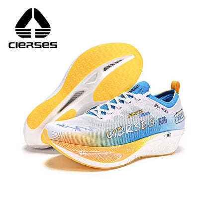 CIERSES Carbon fiber plate Marathon Running Racing Shoes  Men Professional Stable Support Shock-relief Rebbound Training shoes