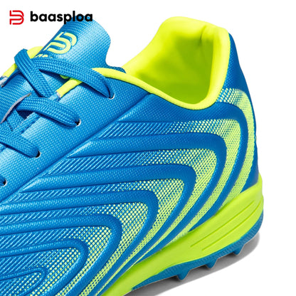 Baasploa Men Professional Soccer Shoes Outdoor Anti-Slip Training Sport Shoes Male Light Leather Football Boots Chuteira Campo