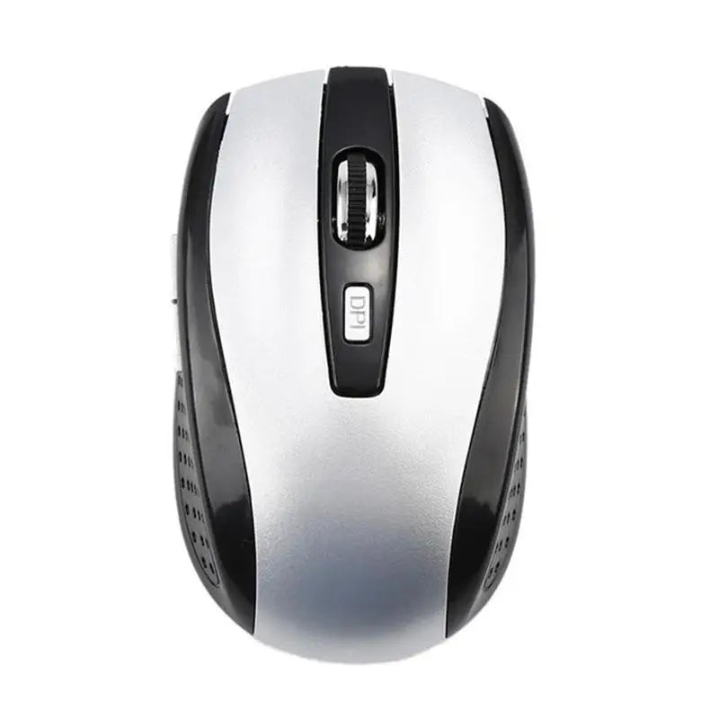 Rato Ótico Sem Fios 2.4GHz com Recetor USB para Gaming, 6 Botões, para Computador, PC e Portátil, Acessórios