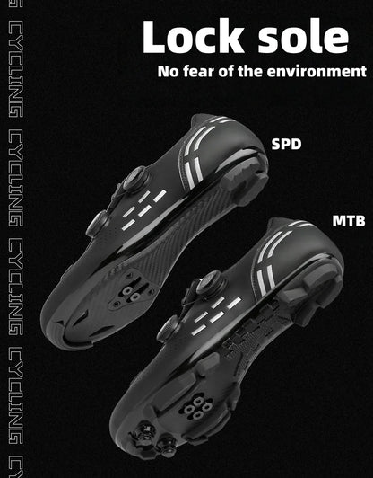 High-Quality Cycling Shoes Men's SPD Self-Locking Racing Bicycle Sports Shoes Women's MTB Mountain Non-Slip Cycling Shoes 36-47