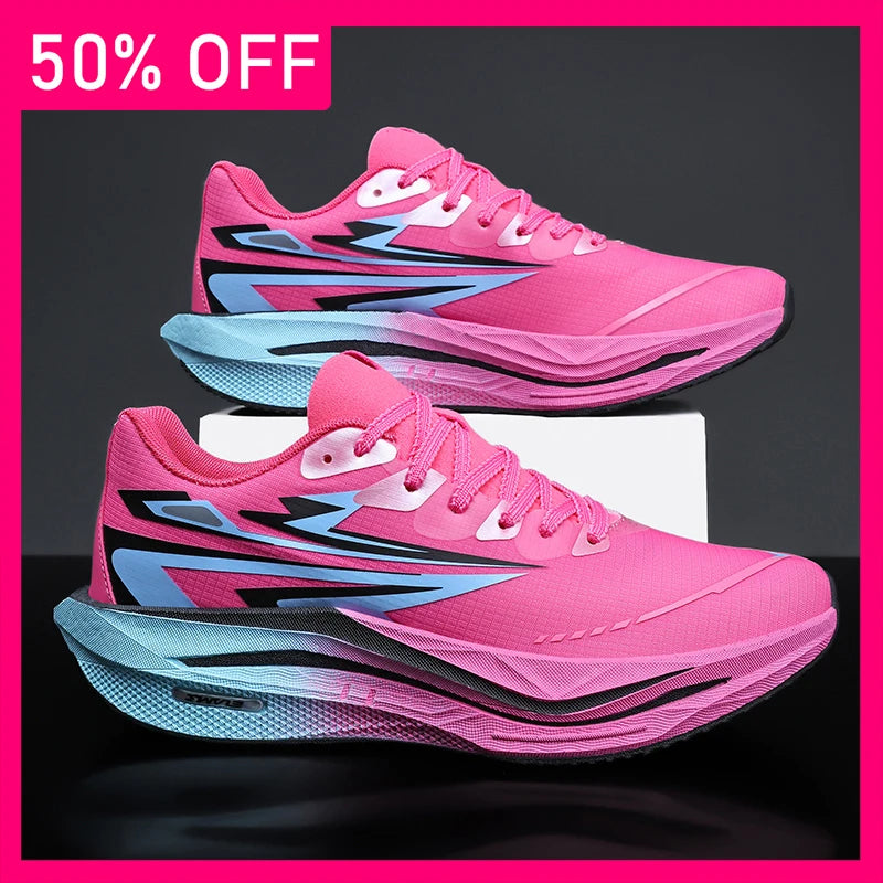 Sapatilhas desportivas unissexo modernas com atacadores para corrida, absorção de impacto, antiderrapantes, com efeito rebound, para treino, modelo 2026, sapatilhas de fitness outdoor