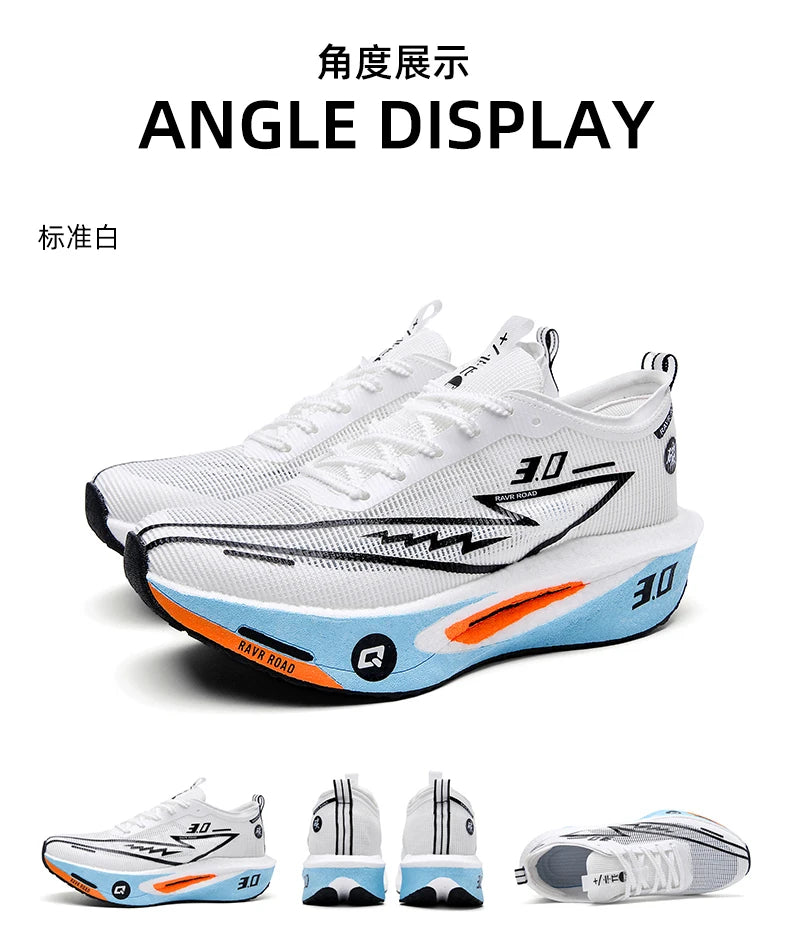 Air Running Shoes Men Sports Marathon Carbon Plate Breathable Lightweight Women Comfortable Athletic Leisure Sneakers Soft Sole