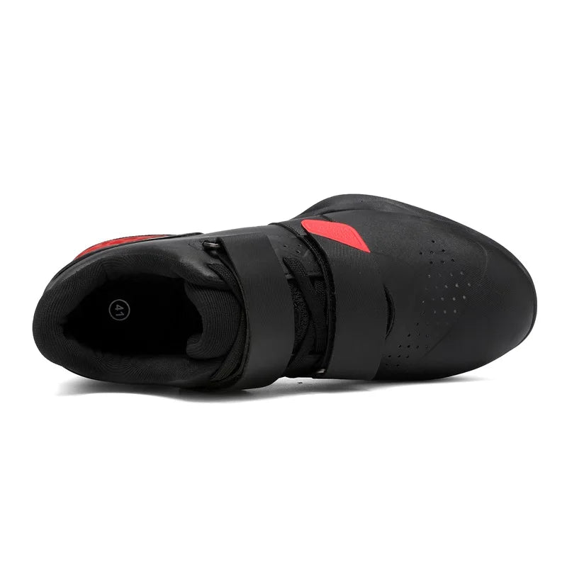 Weightlifting shoes, professional men and women powerlifting squat training shoes, hard sole gym shoes with stable heel, non-slip design