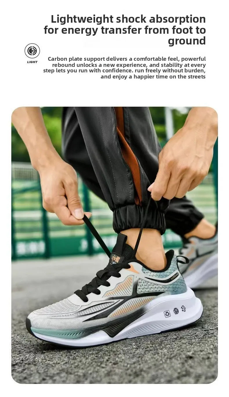New casual sports shoes for men, trendy breathable mesh shoes, versatile and lightweight running shoes