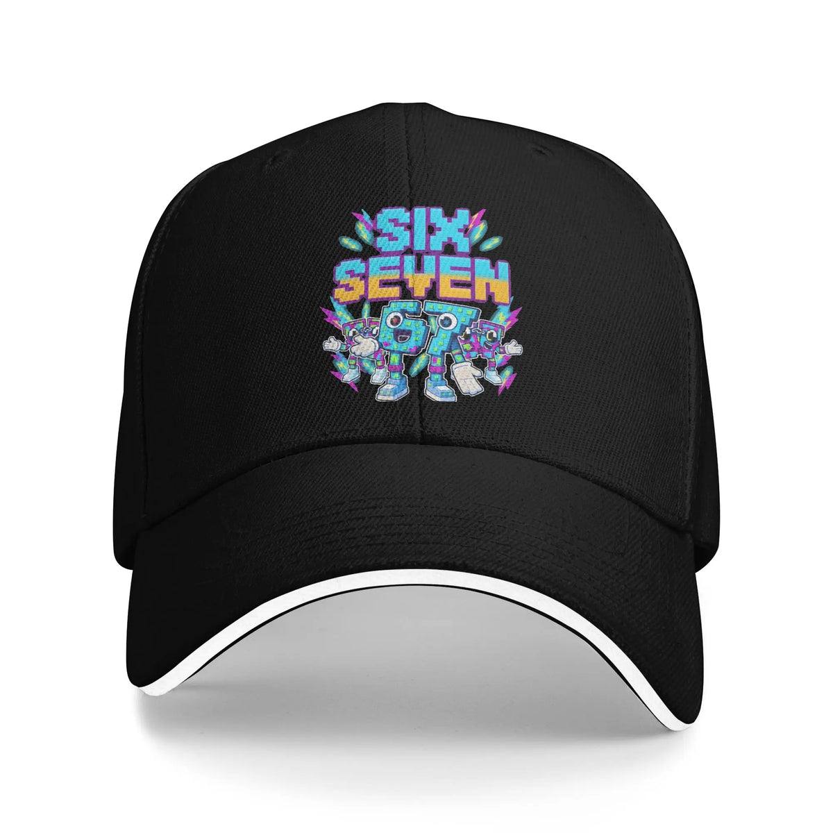 67 Six Seven 6-7 Casquette de baseball « Popular Steal » Brainrot Gaming Meme Sandwich Caps Hommes Femmes Respirante Dad Hat Plein air