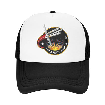 Project Hail Mary Mission Patch Mesh Baseball Cap Adult Hip-Hop Trucker Worker Cap  Adjustable Fishing Hat Washable Trucker Hat