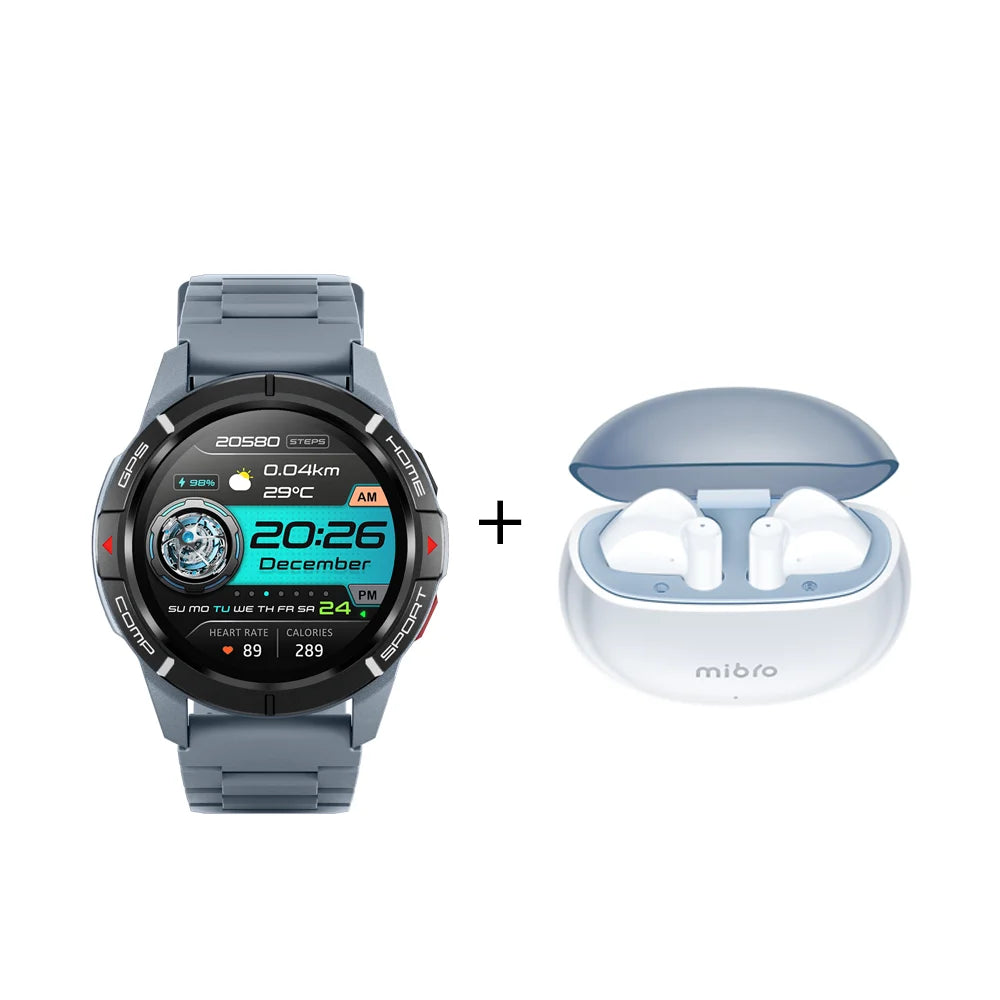 Mibro GS Active Smartwatch GPS Positioning 1000Nits AMOLED Screen 5ATM Waterproof 150 Sports Modes Smart Watch For Android iOS