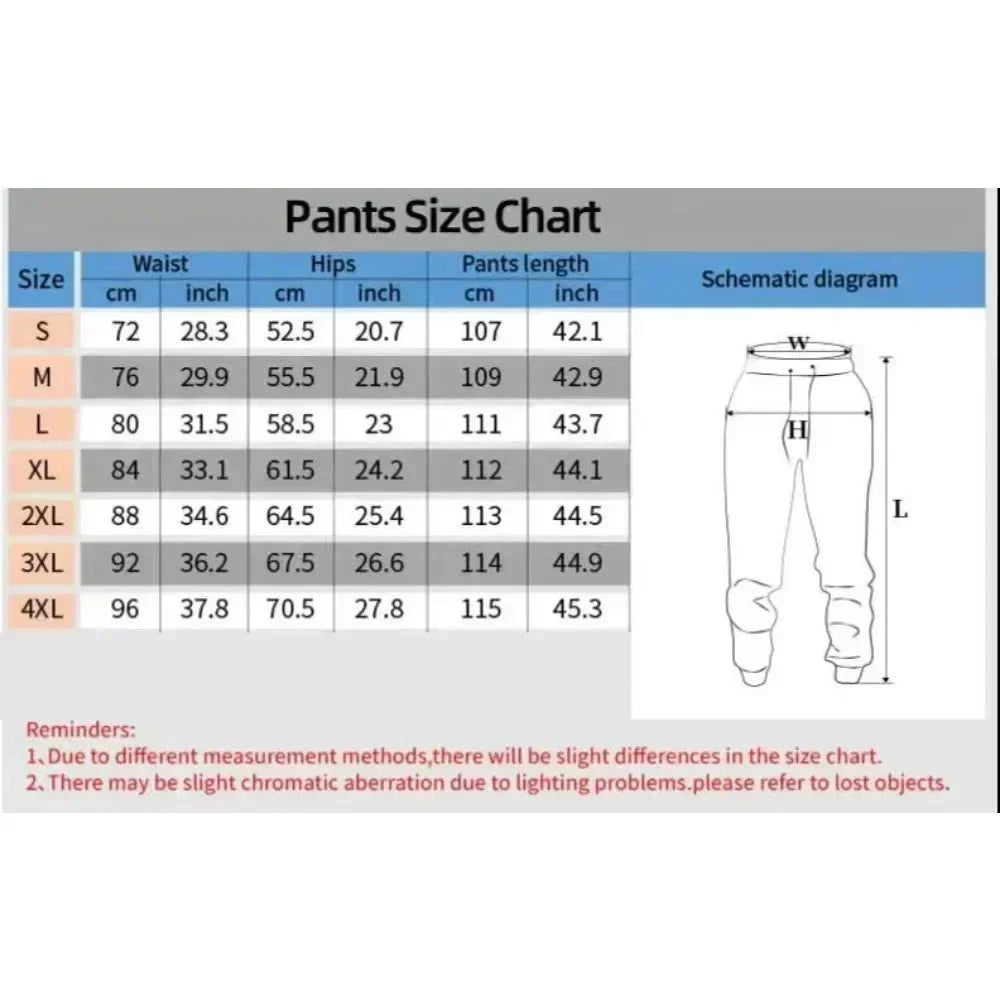 Jujutsu Kaisen Men Jogging Pants Loose Casual Sweatpants Japanese Anime Print Streetwear Graphic Hip Hop Trousers Y2k Clothes