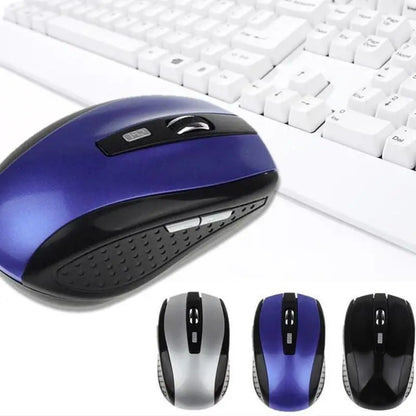 Rato Ótico Sem Fios 2.4GHz com Recetor USB para Gaming, 6 Botões, para Computador, PC e Portátil, Acessórios