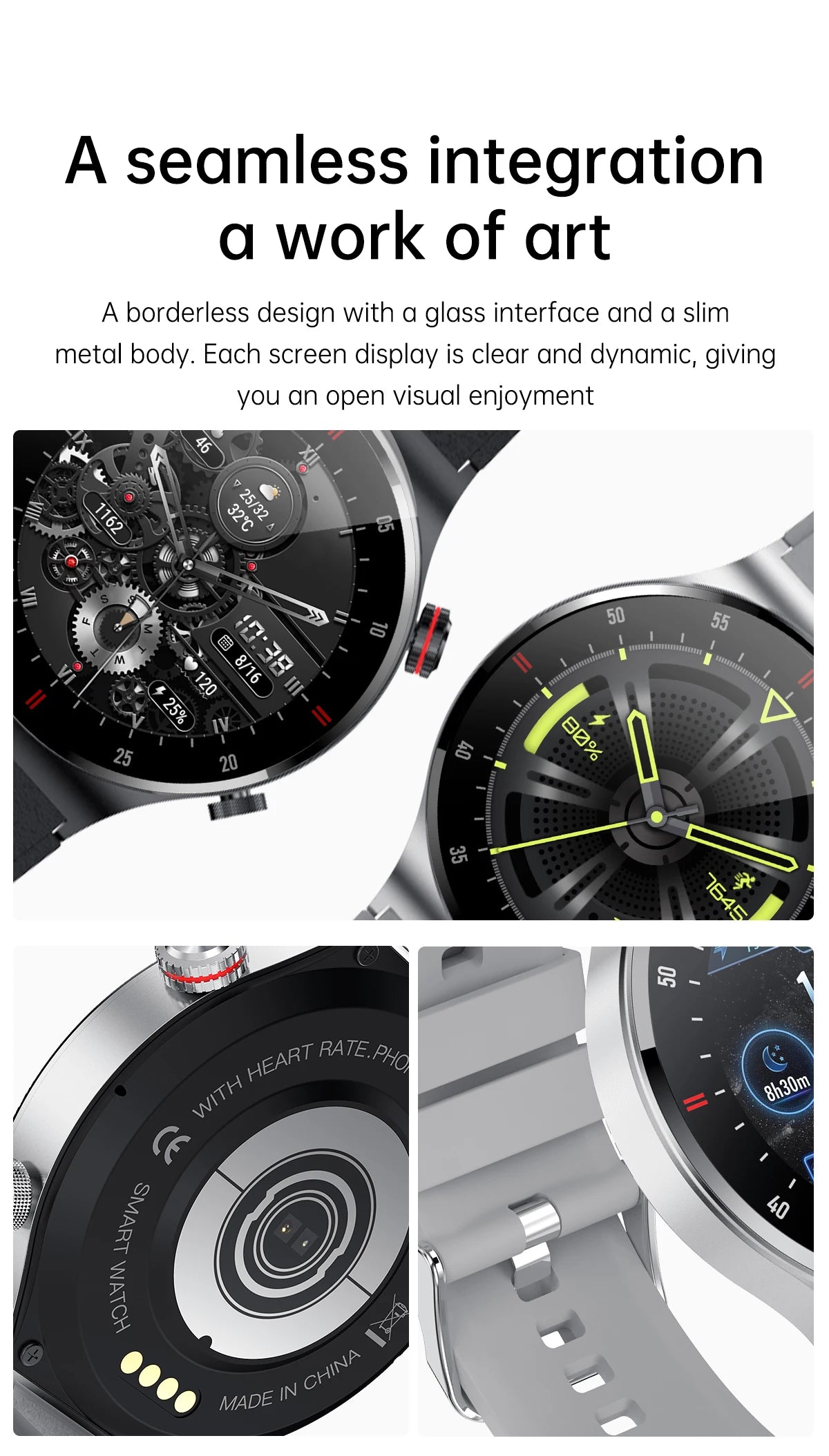 Luxury QW33 Smart Watches Men NFC Wireless Call Fitness Waterproof Sports Wrist Intelligent Smartwatches for Women Android 2026