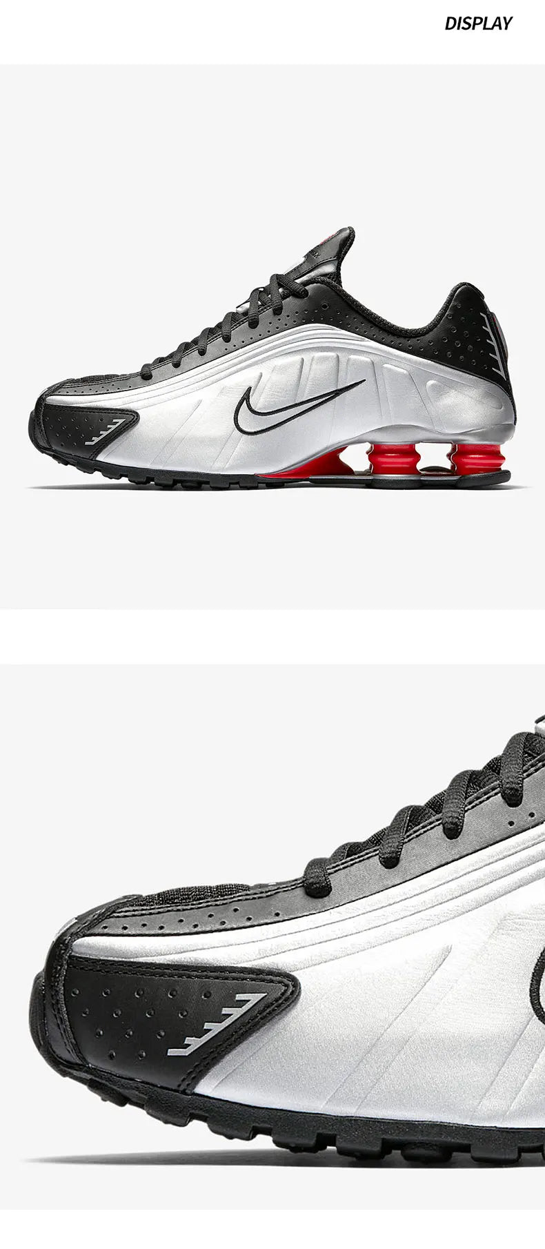 Nike genuine Shox R4 OG Unisex Air Column Sports Cushioning Running Shoes BV1111-008