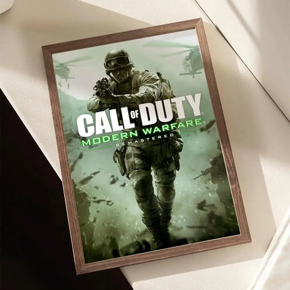 Самозалепващи се стенни стикери Call of D-DUTY с геймърски постер, HD стенен декор за спалня, дневна, домашна декорация и подарък