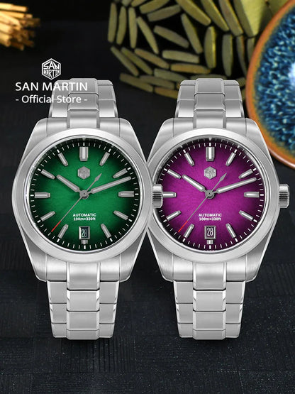 San Martin 36/39/42mm SN0144 JianZhan Dial Gada Watch Miyota 9015 Original Design Men Luxury Dress Automatic Mechanical Watches