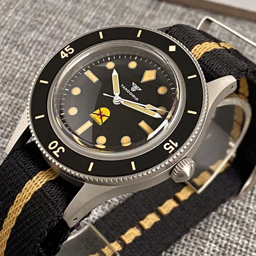 Super luminous Tandorio 50-Fathoms 40mm Sapphire Glass 200m Waterproof Ghost Pattern Miyota 8215 Automatic Movement Men Watch