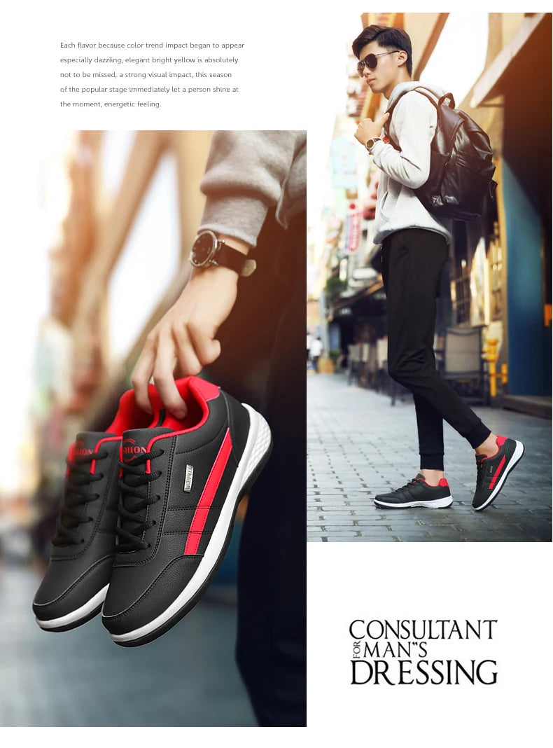 Mens Walking Shoes - Slip On Tennis Running Shoes Memory Foam Lightweight Work Sneakers for Indoor Outdoor Gym