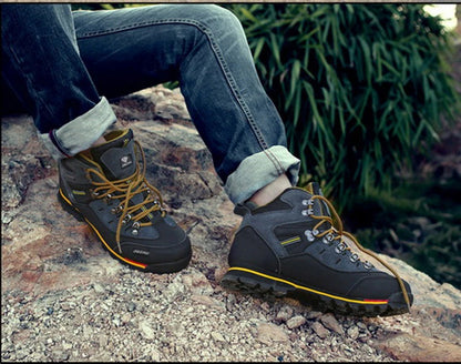 Men Climbing Shoes Outdoor Fashion Anti Slip Wear-resistant Hiking Boots Comfortable Waterproof Snow Walking Travel Sports Shoes